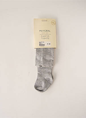 Collants tissage chiné gris MAYORAL fille