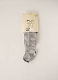 Collants tissage chiné gris MAYORAL fille
