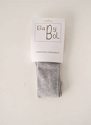 Collants tissage chiné gris BABY BOL fille