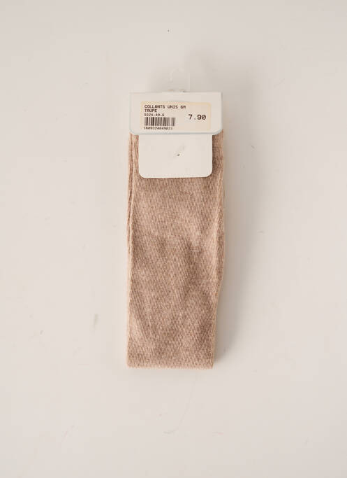 Collants tissage chiné beige MAYORAL fille