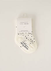 Chaussettes blanc LITTLE INDIANS pour fille seconde vue