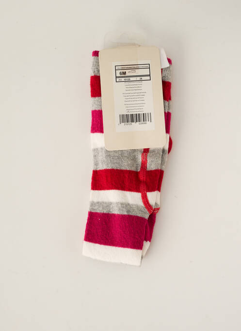 Collants imprimé rayures rouge MAYORAL fille