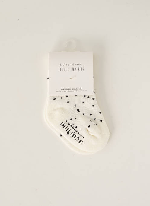 Chaussettes blanc LITTLE INDIANS pour fille