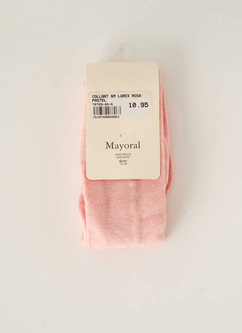 Collants rose MAYORAL pour fille
