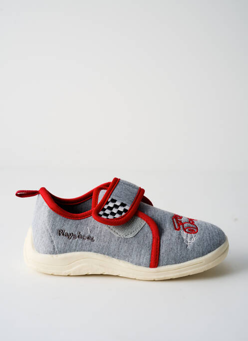 Chaussons/Pantoufles gris PLAYSHOES pour garçon