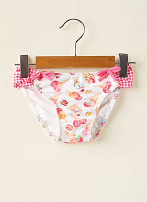 Bas de maillot de bain imprimé fantaisie blanc MAYORAL fille