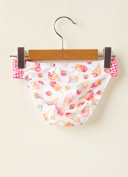 Bas de maillot de bain imprimé fantaisie blanc MAYORAL fille