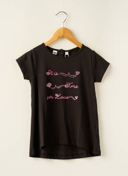 T-shirt noir IDO pour fille