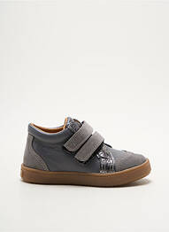 Baskets matière lisse bout rond gris PATT'TOUCH fille