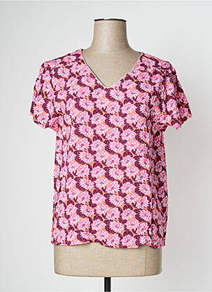 T-shirt coupe droite manches courtes orange THALASSA femme