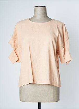 Blouse manches courtes manches courtes orange PAN femme