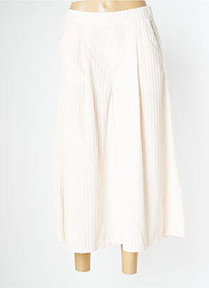 Pantacourt taille élastique taille normale beige PAN femme