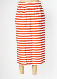Jupe mi-longue taille normale orange PAN femme