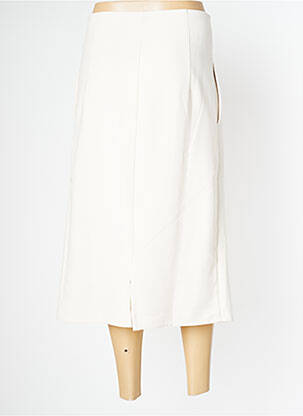 Jupe mi-longue stretch beige PAN femme