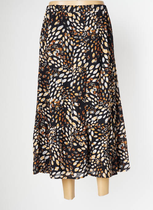 Jupe mi-longue noir PAUSE CAFE pour femme