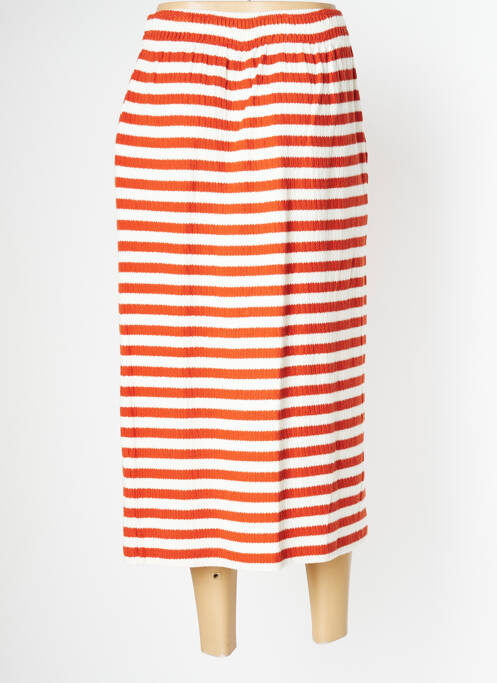 Jupe mi-longue orange PAN pour femme