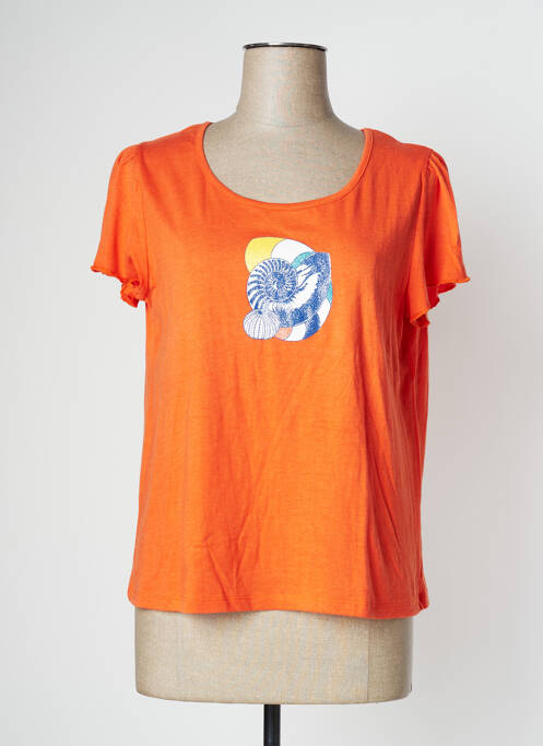 T-shirt orange THALASSA pour femme