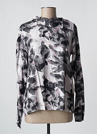 Blouse imprimé fantaisie manches longues gris PAN femme