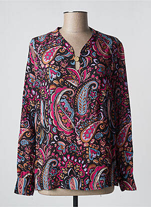 Blouse manches longues manches longues noir PAUSE CAFE femme