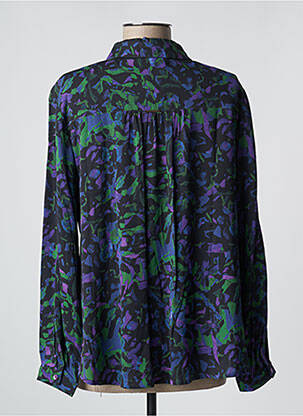 Chemisier coupe cintrée manches longues violet PAUSE C$ femme