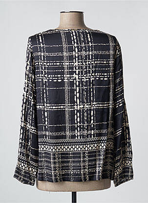 Blouse col rond manches longues bleu PAUSE CAFE femme