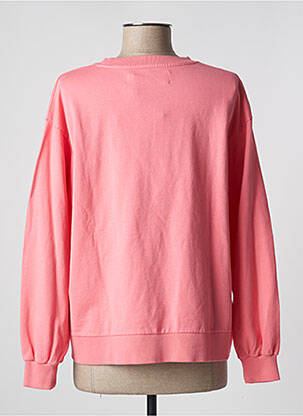 Sweat-shirt coupe over-size manches longues rose PAN femme
