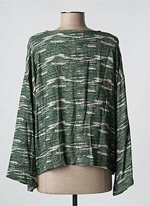 Blouse manches 3/4 manches 3/4 vert PAN femme