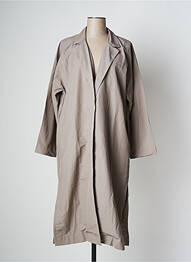 Trench poches sans capuche gris PAN femme