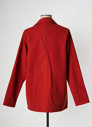 Manteau long coupe droite sans capuche marron PAN femme