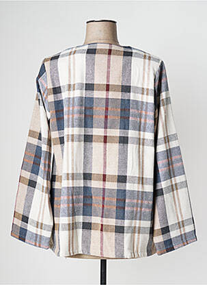 Veste casual col rond beige PAN femme