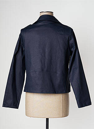 Veste casual col tailleur bleu PAUSE CAFE femme