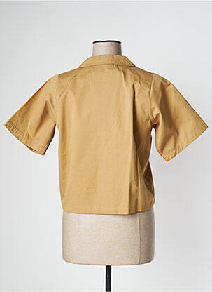Chemisier manches courtes manches courtes beige PAN femme
