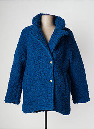 Manteau long bleu PAN pour femme