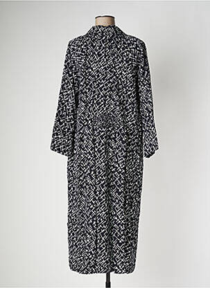 Robe longue manches longues manches longues noir PAN femme