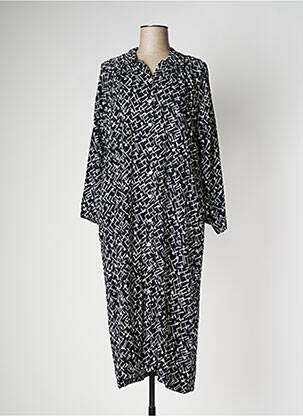 Robe longue manches longues manches longues noir PAN femme