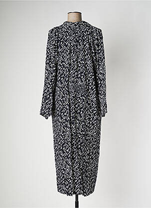 Robe longue manches longues manches longues noir PAN femme
