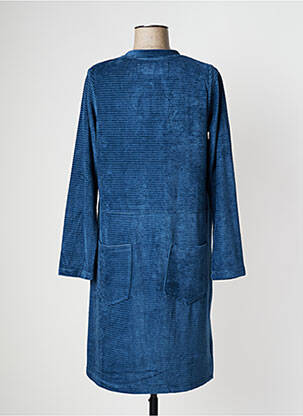 Robe mi-longue manches longues manches longues bleu PAN femme