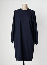 Robe mi-longue manches longues manches longues bleu PAN femme