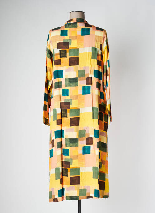 Robe longue jaune PAN pour femme