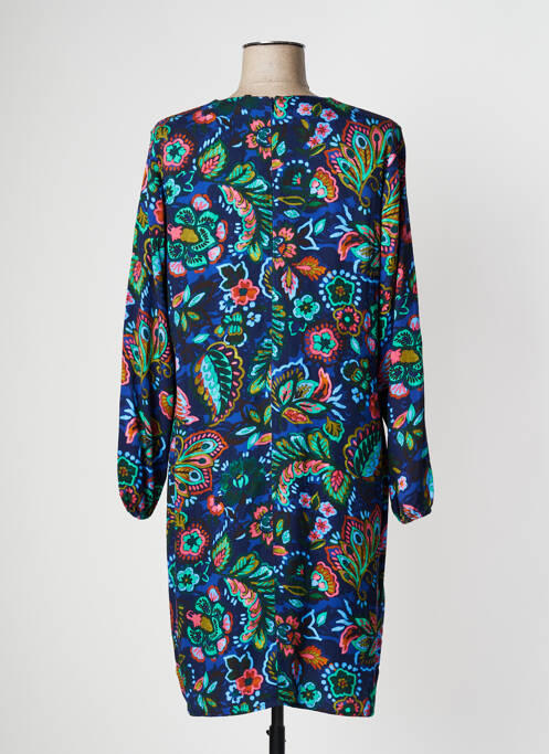 Robe mi-longue bleu PAUSE CAFE pour femme