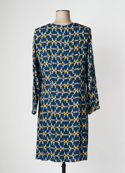 Robe mi-longue bleu PAUSE CAFE pour femme