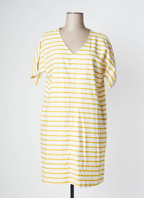 Robe mi-longue jaune PAN pour femme