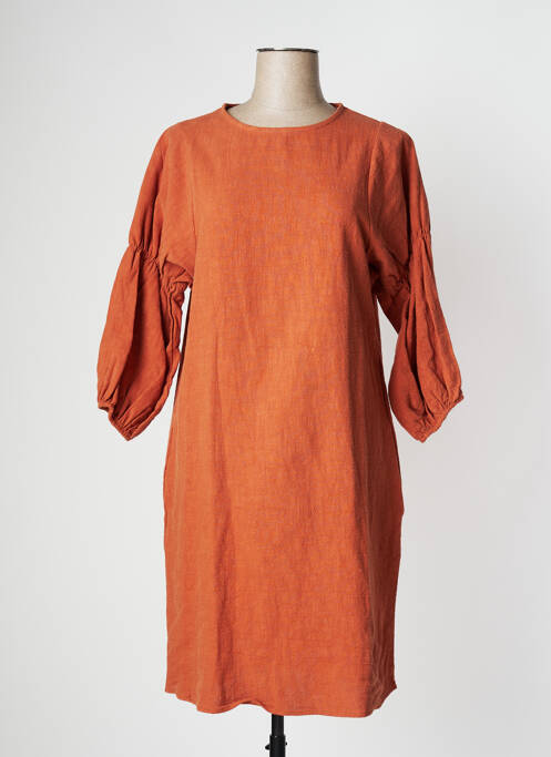 Robe mi-longue marron PAN pour femme