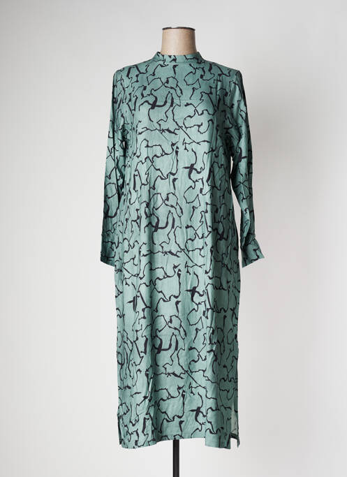 Robe mi-longue vert PAN pour femme