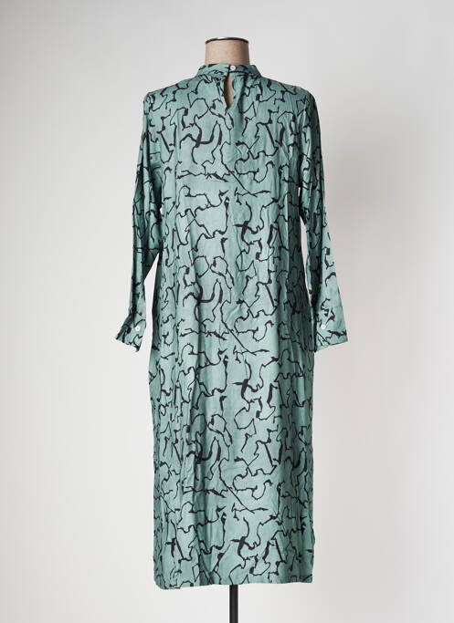 Robe mi-longue vert PAN pour femme