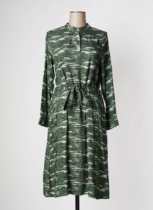 Robe mi-longue vert PAN pour femme