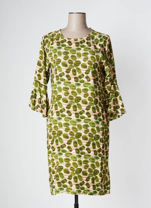 Robe mi-longue vert PAN pour femme