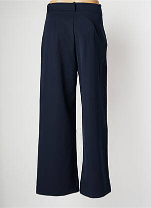 Pantalon droit tissage popeline taille normale bleu PAN femme