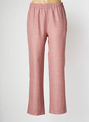Pantalon droit taille élastique taille normale rose PAN femme