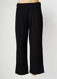 Pantalon large tissage popeline taille normale noir PAN femme